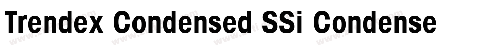 Trendex Condensed SSi Condensed字体转换